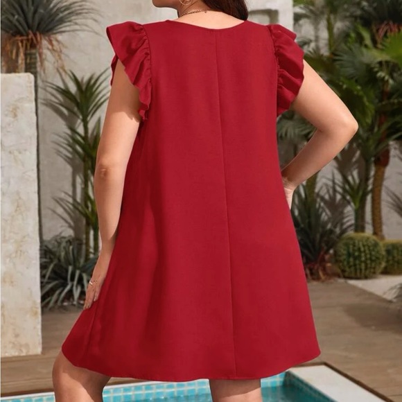 Boho ruffle hem tunic dress - Picture 11 of 16